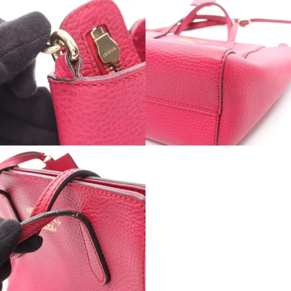 Gucci Leather Pink Handbag Swing - Picture 10 of 10